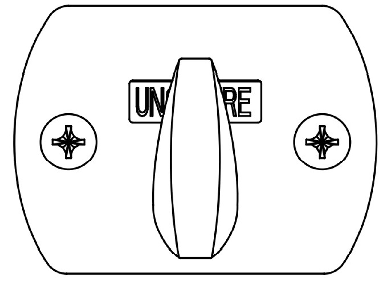 Corbin Russwin Sectional Trim Indicator, Thumbturn Function, for ML2000 Series
