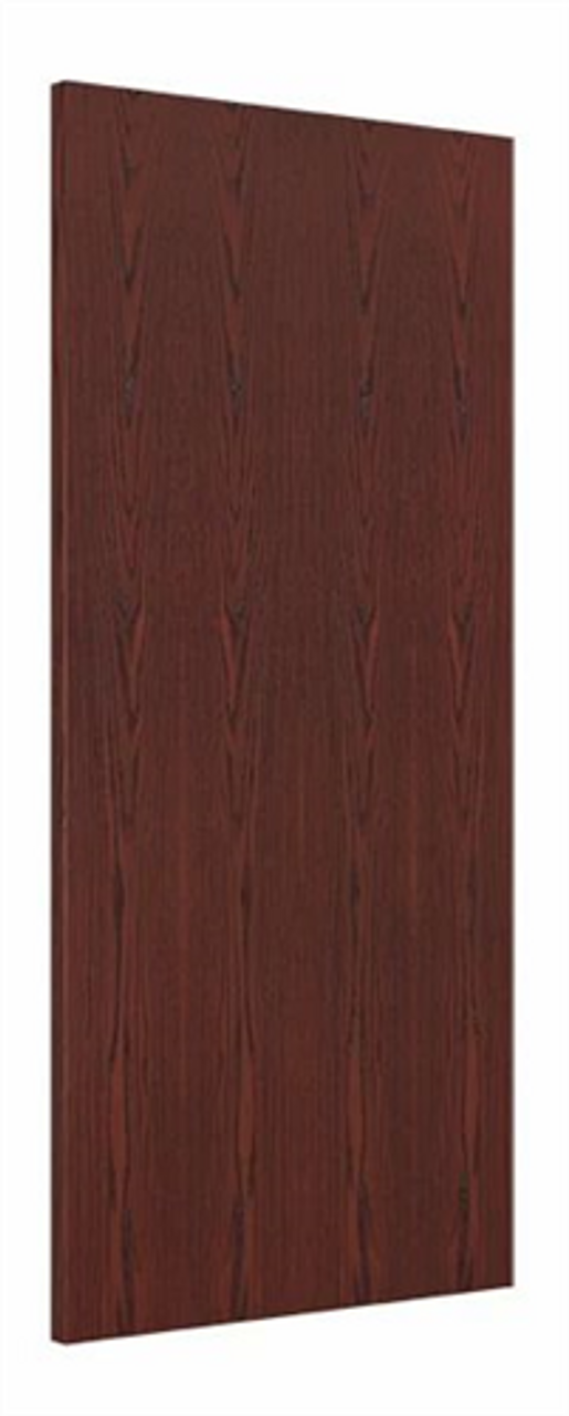 Wood Door 3'-0" x 6'-8", Plain Sliced Red Oak, Prefinished Cinnamon