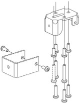 Von Duprin Top Fitting and Cover for 1654, 4954 Mullion