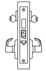 Corbin Russwin ML2072 Heavy Duty Mortise Lockset, Trim Kit ONLY w/ Indicator, Classroom Intruder Function