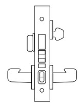 Sargent 8200 Series Heavy Duty Mortise Lockset, Apartment Corridor Door (8243) Function, Lockbody Only