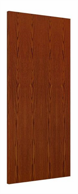 Wood Door 3'-0" x 6'-8", Plain Sliced Red Oak, Prefinished Bourbon
