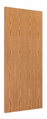 Wood Door 2'-0" x 6'-8", Plain Sliced Red Oak, Unfinished