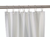 Bobrick 204-2, -3 White Vinyl Shower Curtain