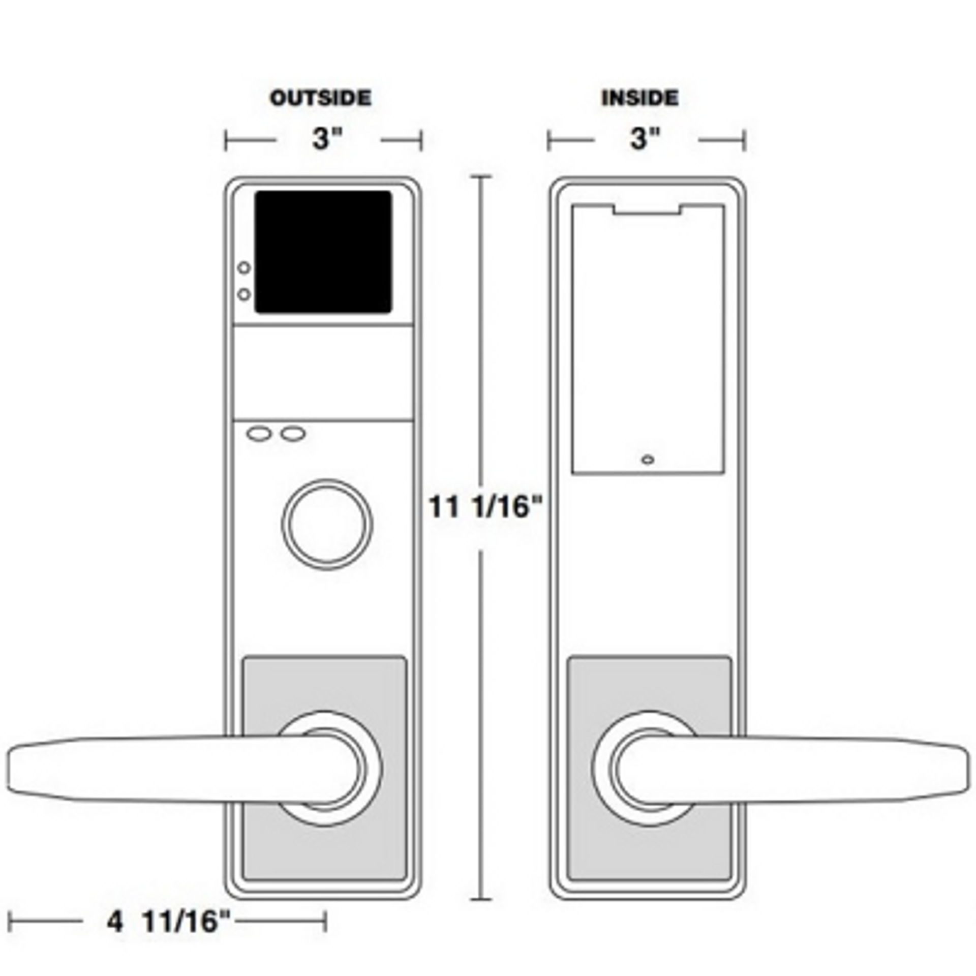Alarm Lock Trilogy DL3500 Electronic Keyless Access Mortise Lockset