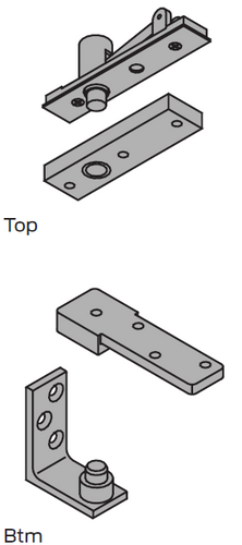 Ives 7255J, Center Hung Pivot Set, 500lbs