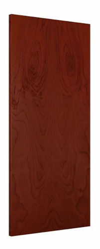 Wood Door 3'-0" x 6'-8", Rotary Natural Birch, Prefinished Saffron