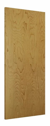 Wood Door 3'-0" x 6'-8", Rotary White Birch, Prefinished Cane