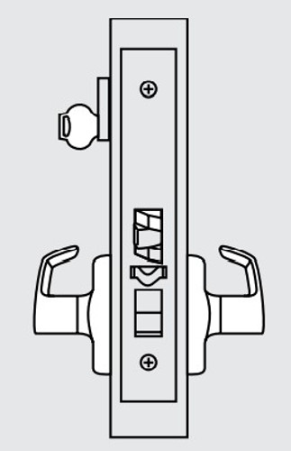 Corbin Russwin ML2051 Heavy Duty Mortise Lockset, Trim Kit ONLY, Entrance/Office (F04) Function