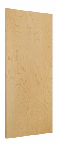 Wood Door 3'-0" x 6'-8", Rotary White Birch, Unfinished