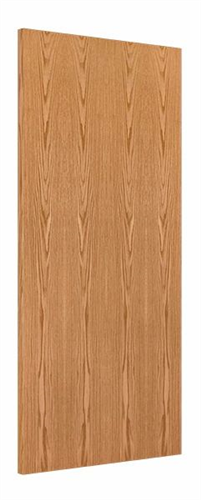 Wood Door 2'-6" x 7'-0", Plain Sliced Red Oak, Unfinished