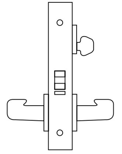 Sargent 8200 Series Heavy Duty Mortise Lockset, Holdback (8289) Function, Lockbody Only