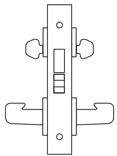 Sargent 8200 Series Heavy Duty Mortise Lockset, Security Deadbolt (8249) Function, Lockbody Only