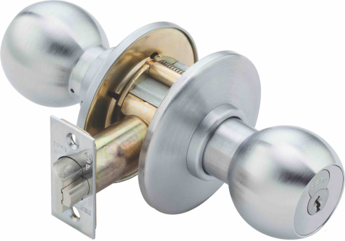 BEST 8K Series Heavy Duty Cylindrical Lock, Less Core, Dormitory (F90) Function - Knob