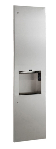Bobrick B-38030 Paper Towel Dispenser/Automatic Hand Dryer/Waste Bin (3-in-1 Unit)