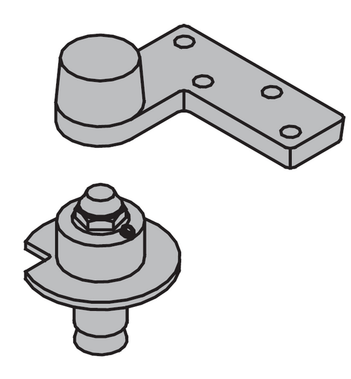 Ives 7222, 3/4" Offset Bottom Pivot Only