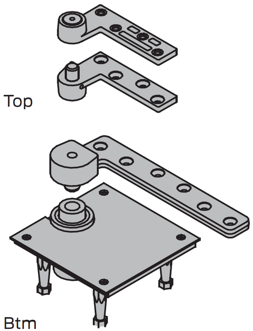 Ives 7227, 3/4" Offset Pivot Set, 700lbs.