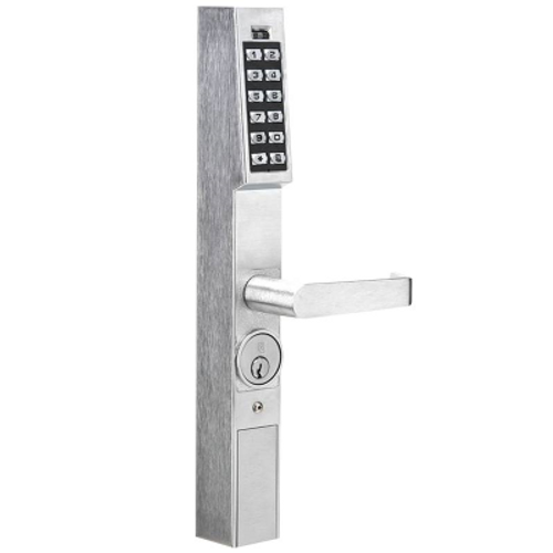 Alarm Lock Trilogy DL1200 Narrow Stile Exit Device Trim, 100 Users
