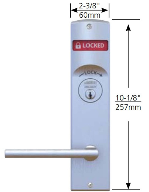 Corbin Russwin ML2002 Heavy Duty Mortise Lockset, Trim Kit ONLY w/ Indicator, Classroom Intruder Function