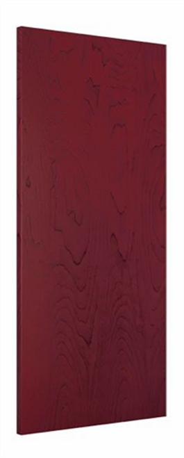 Wood Door 3'-0" x 6'-8", Rotary White Birch, Prefinished Cinnamon