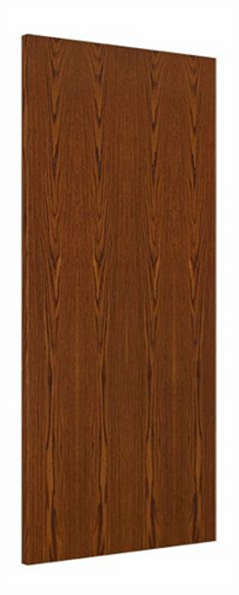 Wood Door 3'-0" x 7'-0", Plain Sliced Red Oak, Prefinished Nutmeg