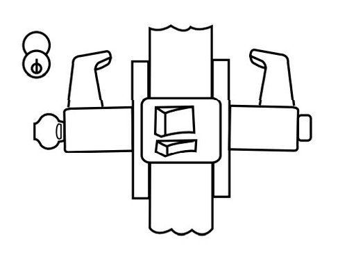 Corbin Russwin UT5251 Unit Lock, Entrance/Office Function