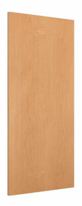 Wood Door 4'-0" x 7'-0", Plain Sliced White Maple, Prefinished Caramel