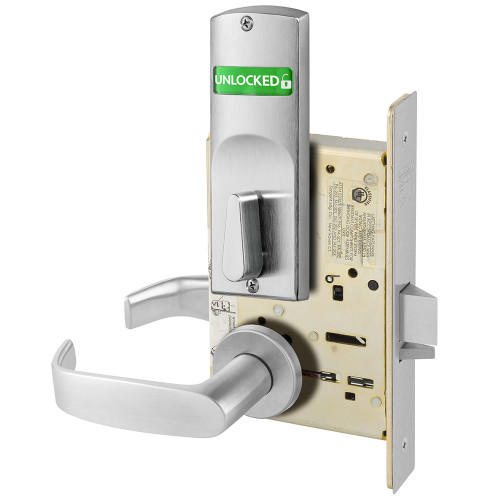 Sargent 8200 Series Heavy Duty Mortise Lockset, Dormitory/Exit (8225) Function with Indicator