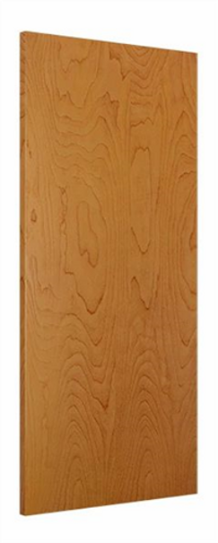 Wood Door 3'-0" x 6'-8", Rotary White Birch, Prefinished Toast
