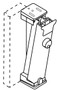 Sargent 12-L980 Lockable Mullion for 12-2828 Exit Devices