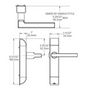 Adams Rite 4600 Heavy Duty Deadlatch Handle for 4300, 4500 or 4900 Series Deadlatch