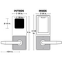 Alarm Lock Trilogy DL3000 Electronic Keyless Access Cylindrical Lock, 300 Users, with or without Prox Reader