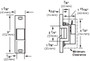 Von Duprin 6113 Electric Strike, for Rim Exit Devices