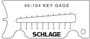 Schlage Key Gauge