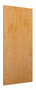 Wood Door 3'-0" x 6'-8", Rotary Natural Birch, Prefinished Honey