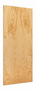 Wood Door 3'-8" x 6'-8", Rotary Natural Birch, Unfinished