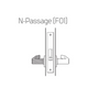 BEST 45H Series Heavy Duty Mortise Lock, Passage (F01) Function