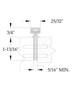 ABH A270 Full Mortise Continuous Gear Hinge