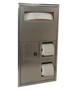 Bobrick B-3574, 35745 Seat-Cover, Toilet Tissue Dispenser & Sanitary Disposal