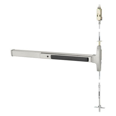 Sargent MD8410/AD8410 Narrow Design Concealed Vertical Rod Exit Device,  Exit Only Function