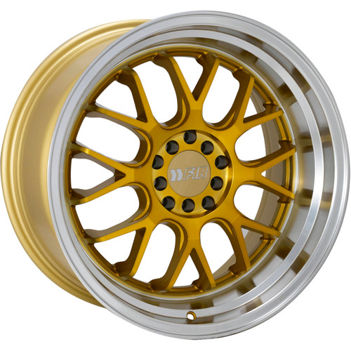 F1R F21 18x10.5 Gold Machined Wheel F1R F21 5x100 5x4.5 20 F2118105MGP20-v2