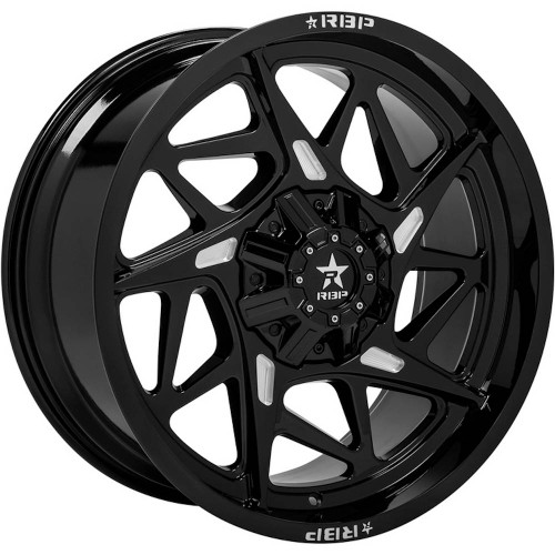 RBP 97R 22x10 Black Milled Wheel RBP 97R Patriot 5x5 5x5.5 10 97R-2210-58+10BG