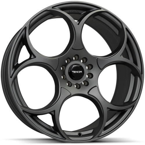 Venom 43 17x8 Matte Gunmetal Wheel Venom 43 5x4.5 5x120 35 VEN431785114120+35B-H