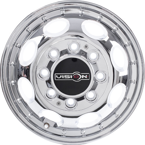 Vision Hauler Dually 19.5x6.75 Chrome Wheel Vision Hauler Dually 8x6.5 102 181Z9681CF121