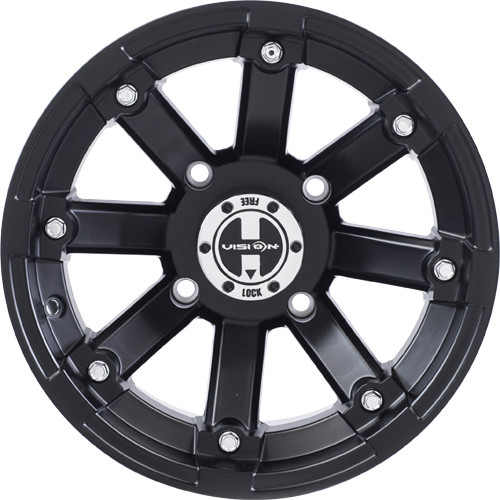 Vision Lock Out 12x7 Matte Black Vision Lock Out Rim 4x115 +3 Offset 393-127115MB4 393-127115MB4