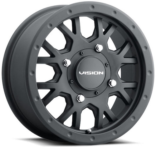 Vision Invader 14x7 Black Beadlock Wheel Vision Invader GV8 4x137 38 GV8-147136SB55