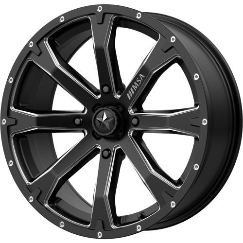 MSA Bounty 20x7 Black Wheel MSA Bounty M42 4x156 10 M42-020756