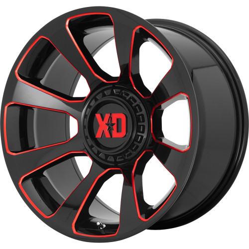 XD XD854 20x10 Black Red Wheel XD XD854 Reactor Blank -18 XD85421000918N