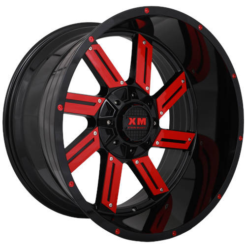 Xtreme Mudder XM-319 20x12 Black Red Wheel Xtreme Mudder XM-319 5x5.5 5x150 -44 XM319201251395150-44110GBRI