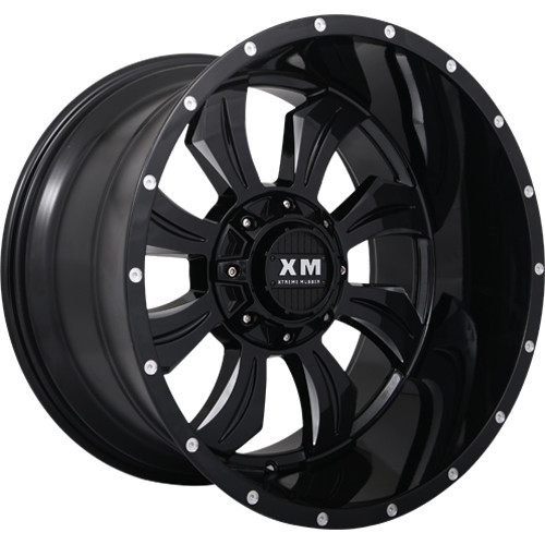 Xtreme Mudder XM-323 26x14 Black Milled Wheel Xtreme Mudder XM-323 5x5.5 5x150 -76 XM323261451395150-76110GBM